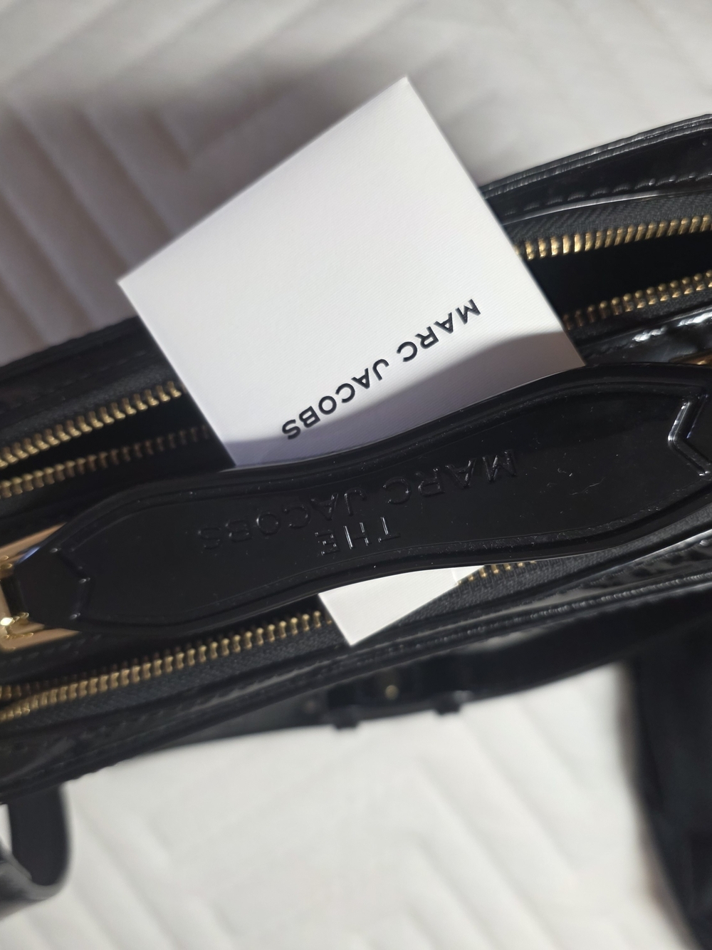 Marc Jacobs Black Leather Double-Zip Crossbody Bag